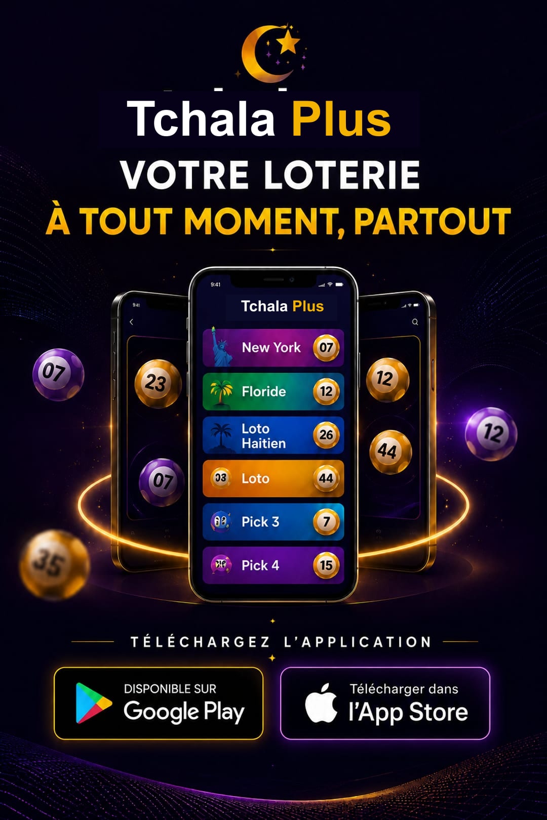 Tchala Plus — Votre loterie à tout moment, partout
